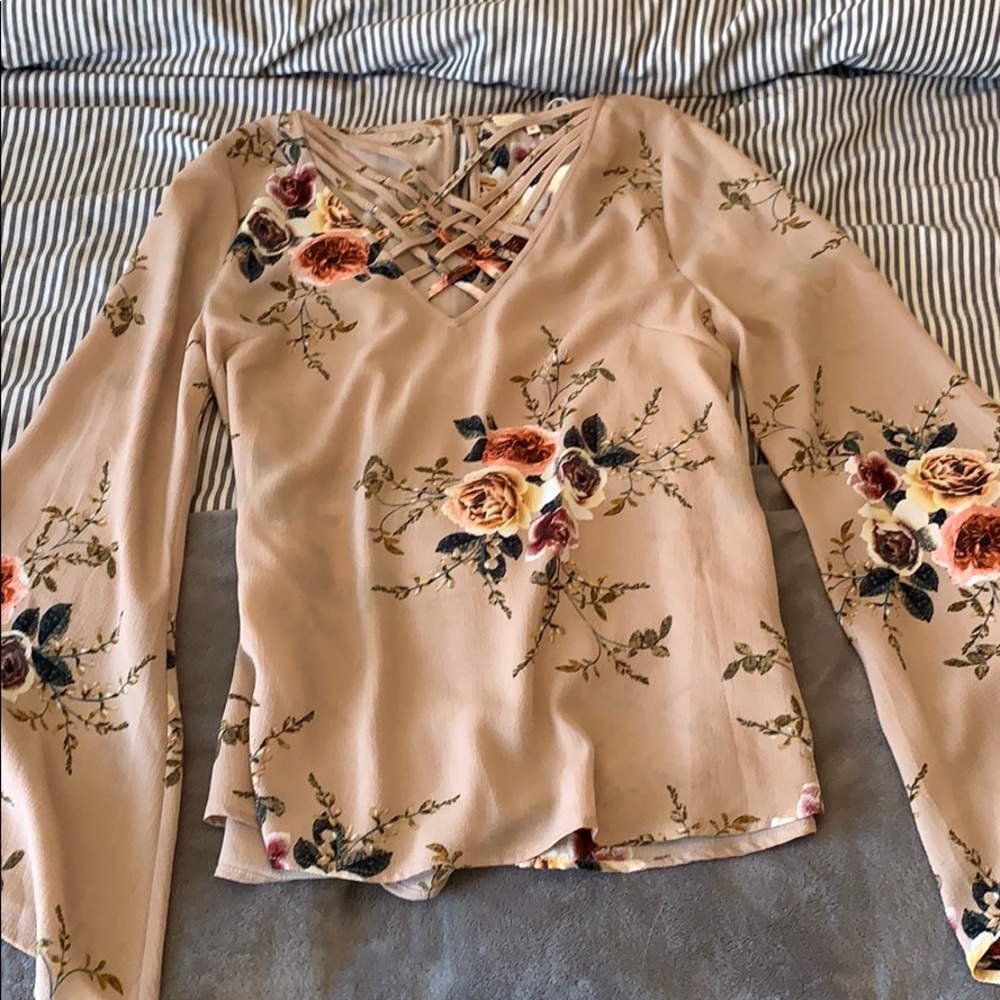 Floral Flowing Blouse NWT